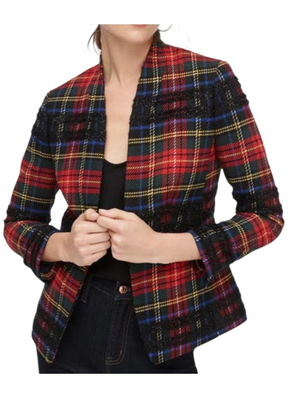 J. Crew Wool Blazer Going Out Tartan Blazer